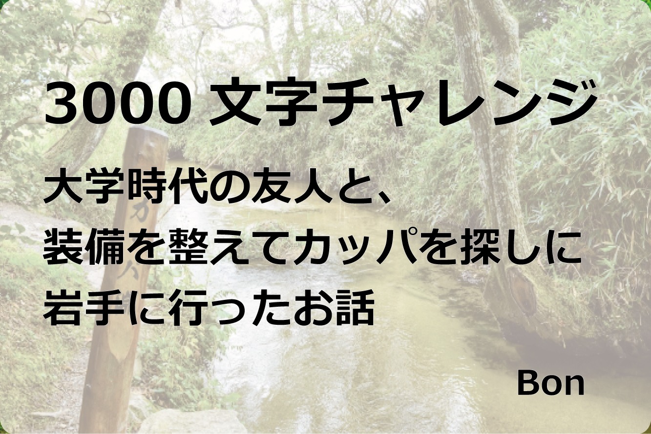 【3000文字チャレンジ】ひまつぶし、岩手県、遠野、カッパ淵、手作り村、龍泉洞